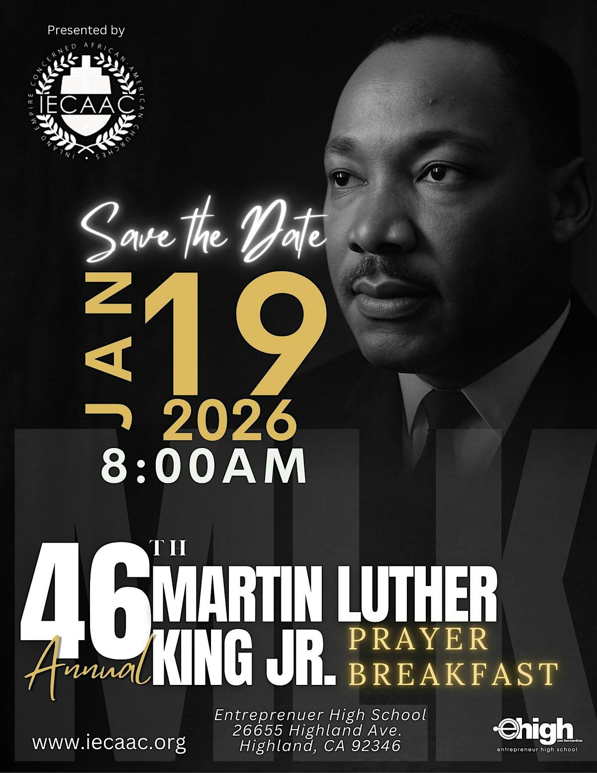46th Annual Martin Luther King Jr. Breakfast & Concert, 19 January | Event in Highland | AllEvents