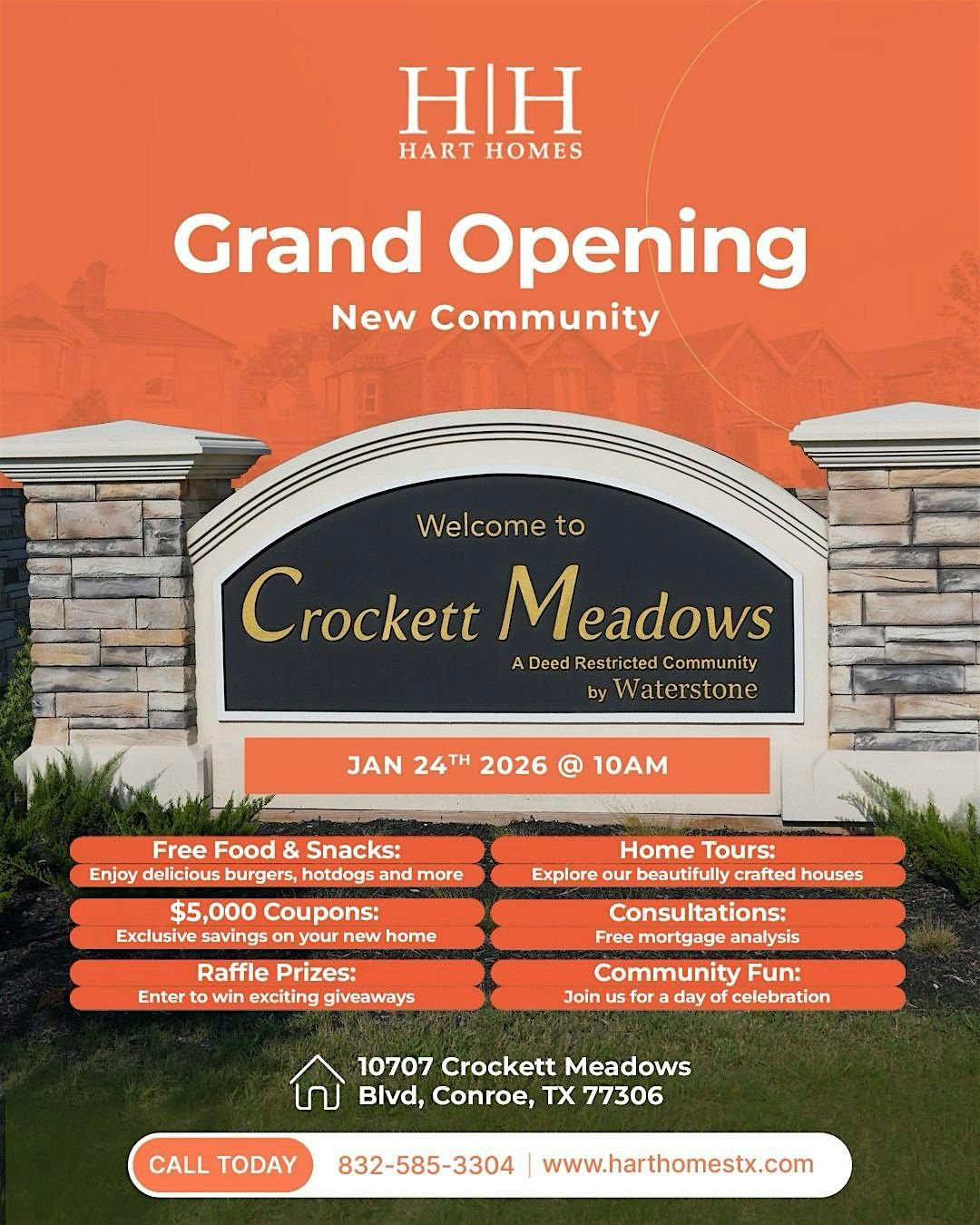 Grand Opening – Crockett Meadows by Hart Homes