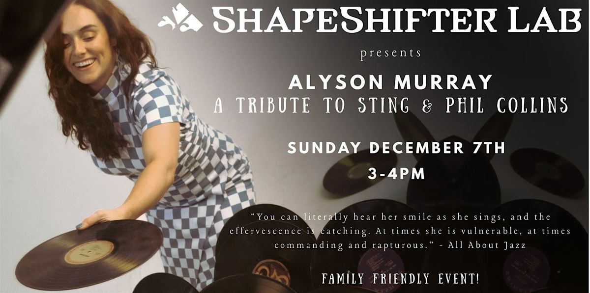 Alyson Murray – A Tribute to Sting & Phil Collins, 7 December | Event in Brooklyn | AllEvents