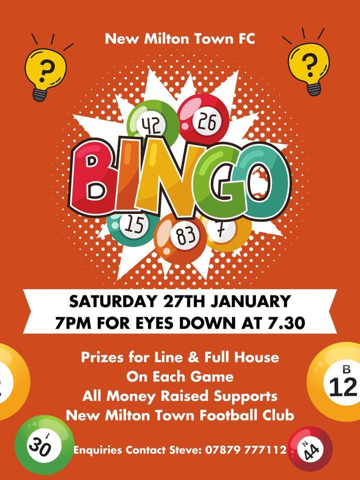 Bingo Night , Christchurch Road BH25 6QF New Milton, United Kingdom
