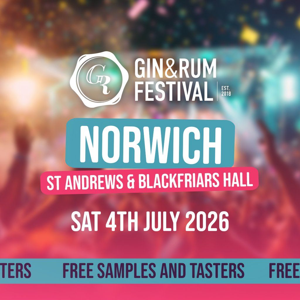 Gin & Rum Festival - Norwich - 2026, 4 July | Event in Norwich | AllEvents