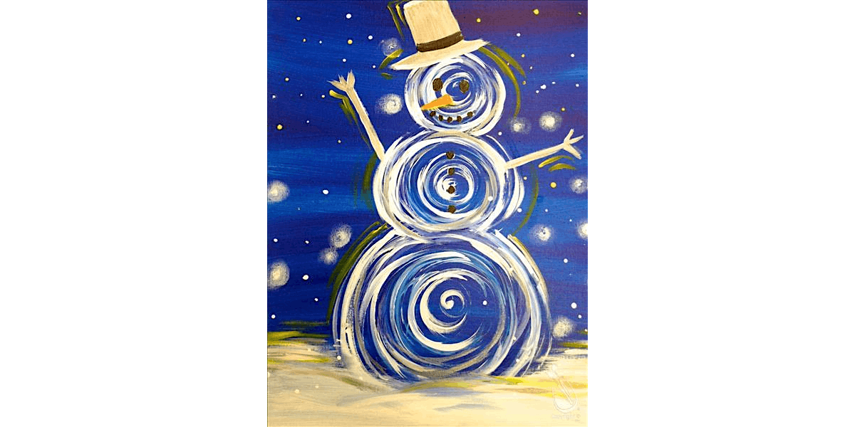 Modern Snowman - Paint and Sip in Houston | Classpop!™, 28 December | Event in Houston | AllEvents