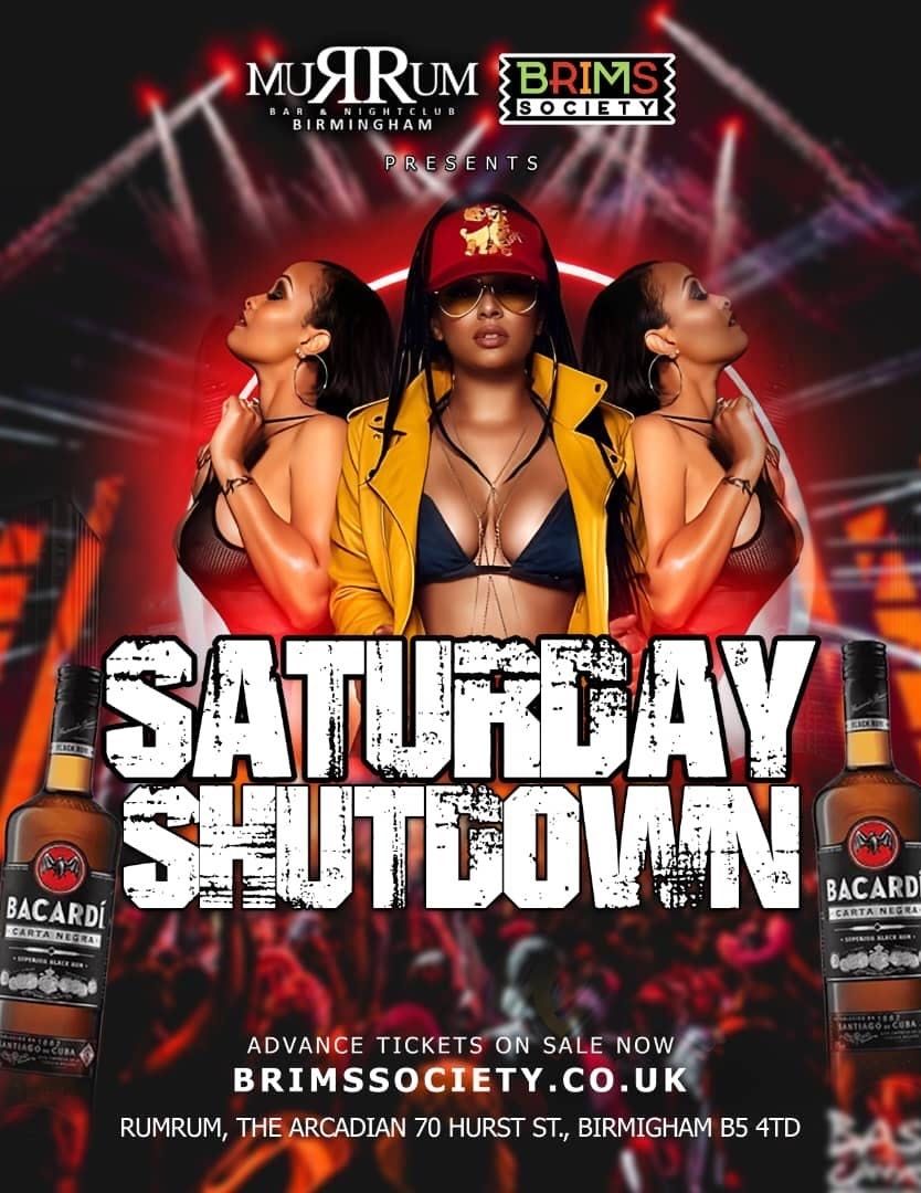 SHUTDOWN SATURDAYS BANK HOLIDAY SPECIAL | MUSIC BY MASTER RJ DJ TAZ AND DJ DAN😱🔥, 23 August | AllEvents