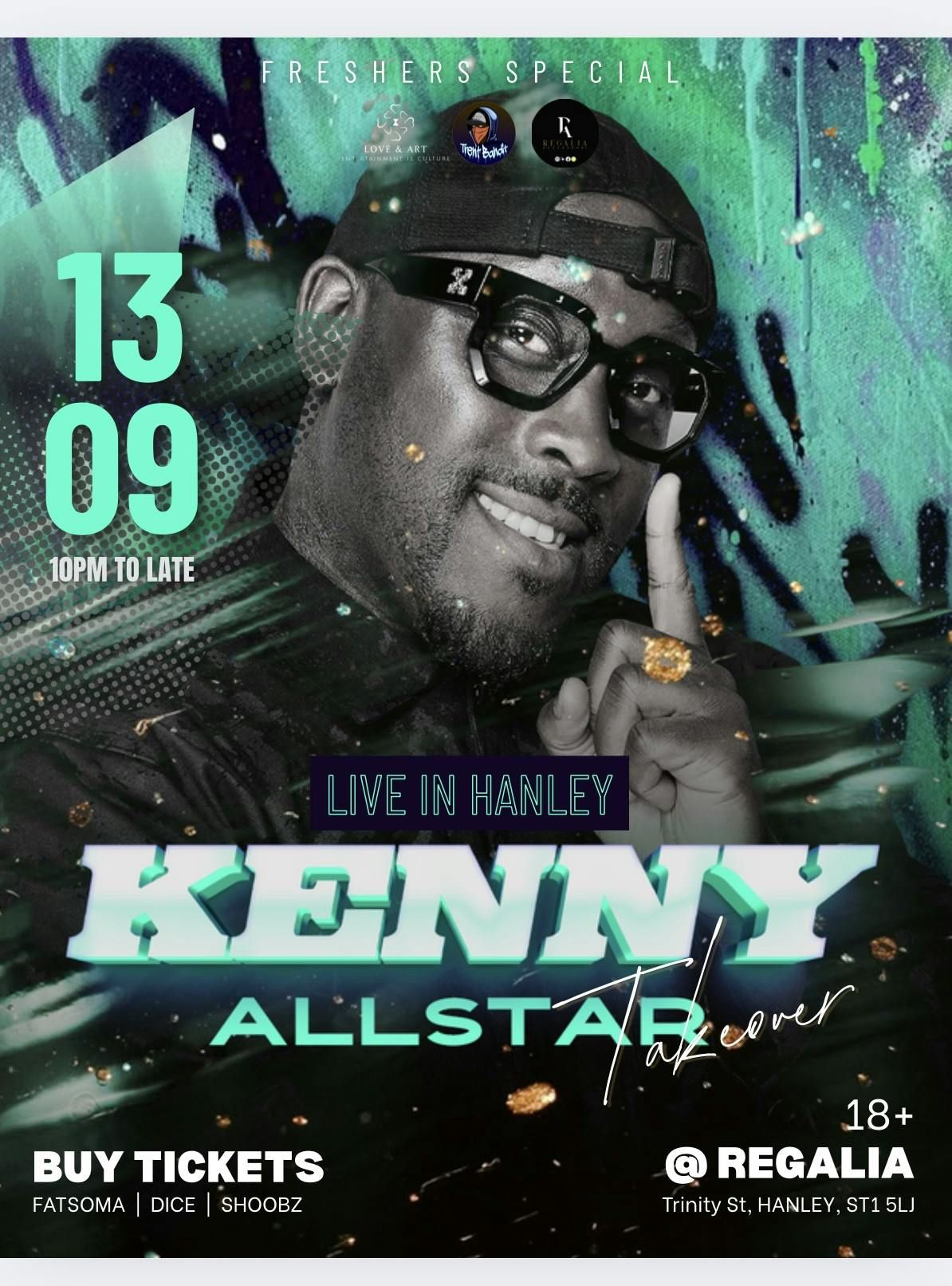 KENNY ALLSTAR STOKE TAKEOVER, 13 September | Event in Stoke On Trent | AllEvents