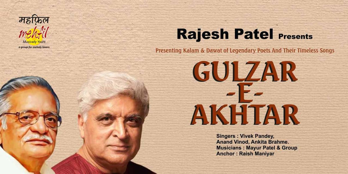 GULZAR E AKHTAR | Event in Vadodara | AllEvents