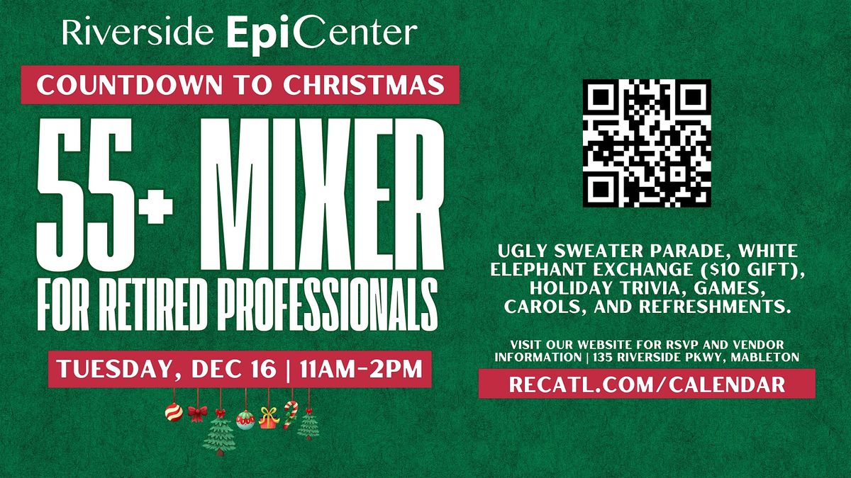 Countdown to Christmas: 55+ Retired Professional Holiday Mixer, 16 December | Event in Austell | AllEvents