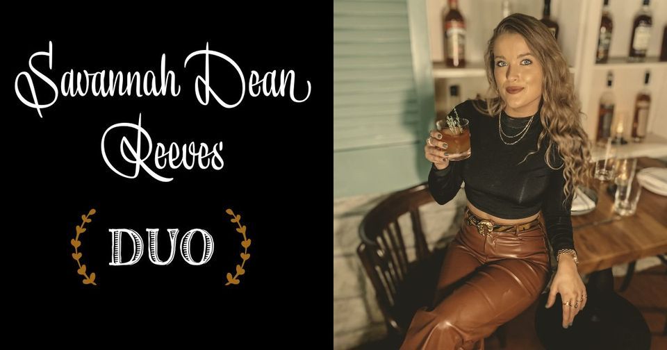 LIVE MUSIC: Savannah Dean Reeves, Slainte Public House, Georgetown ...