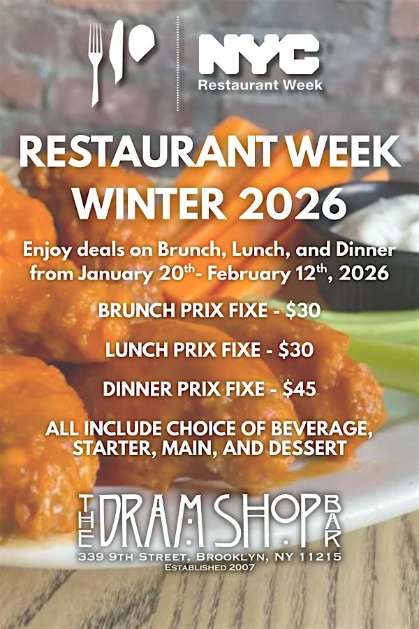 NYC Restaurant Week Winter 2026