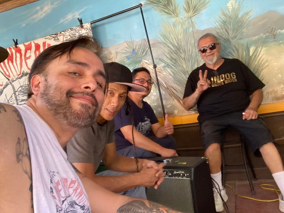 Cave Under Water and Blindog at Four Points Swapmeet in Palmdale , Four