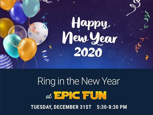 Vivohome 4ft inflatable airblown happy easter bunny rabbit New Years Eve Family Party & Balloon Drop at Epic Fun, Austin