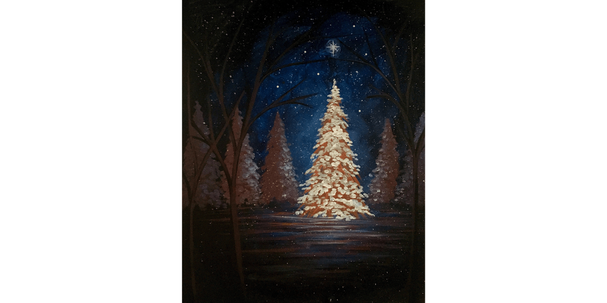 All is Calm, All is Bright - Paint and Sip in Orange County | Classpop!™, 6 December | Event in Rancho Santa Margarita
