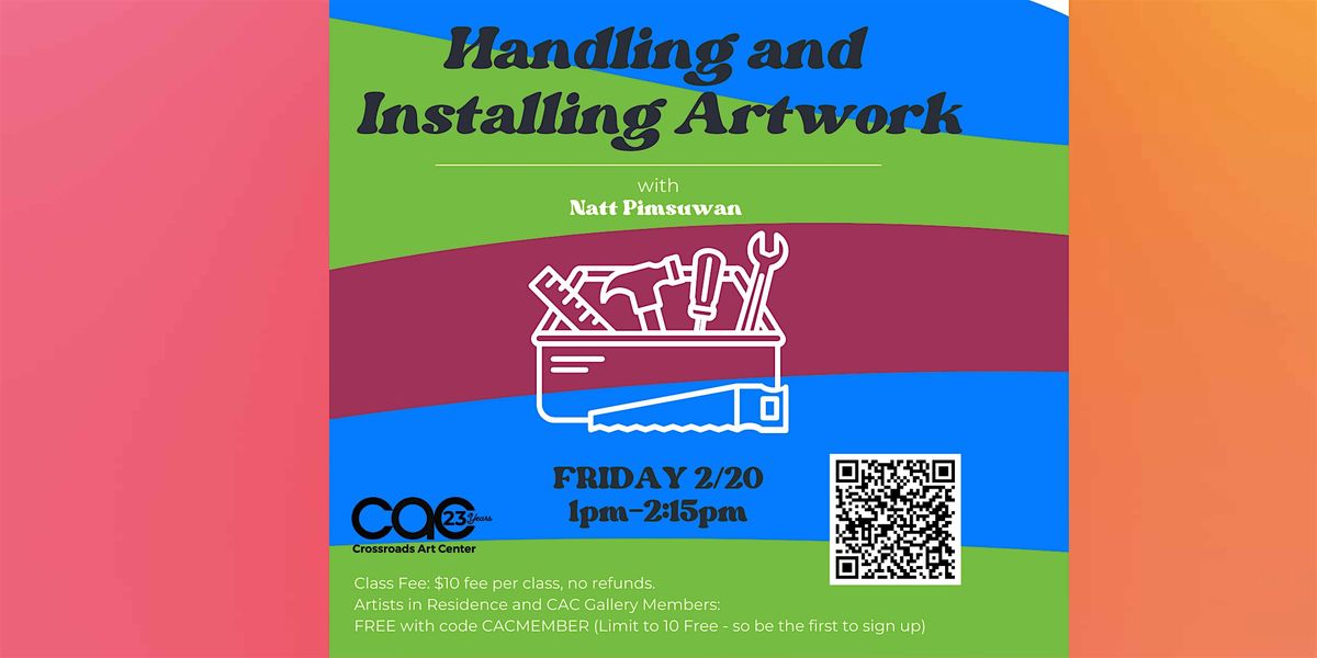 Handling and Installing Artwork, 20 February | Event in Richmond | AllEvents