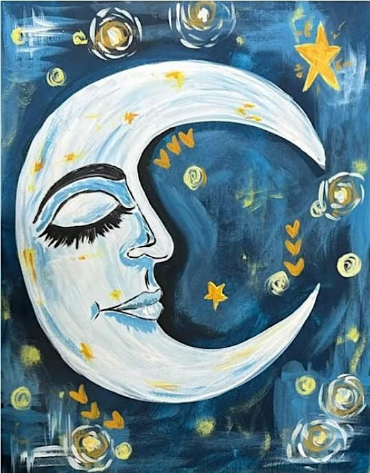 Bohemian Moon Paint Party - Jan. 4 - Tj's Place - 2-4:30, 4 January | Event in Winthrop | AllEvents
