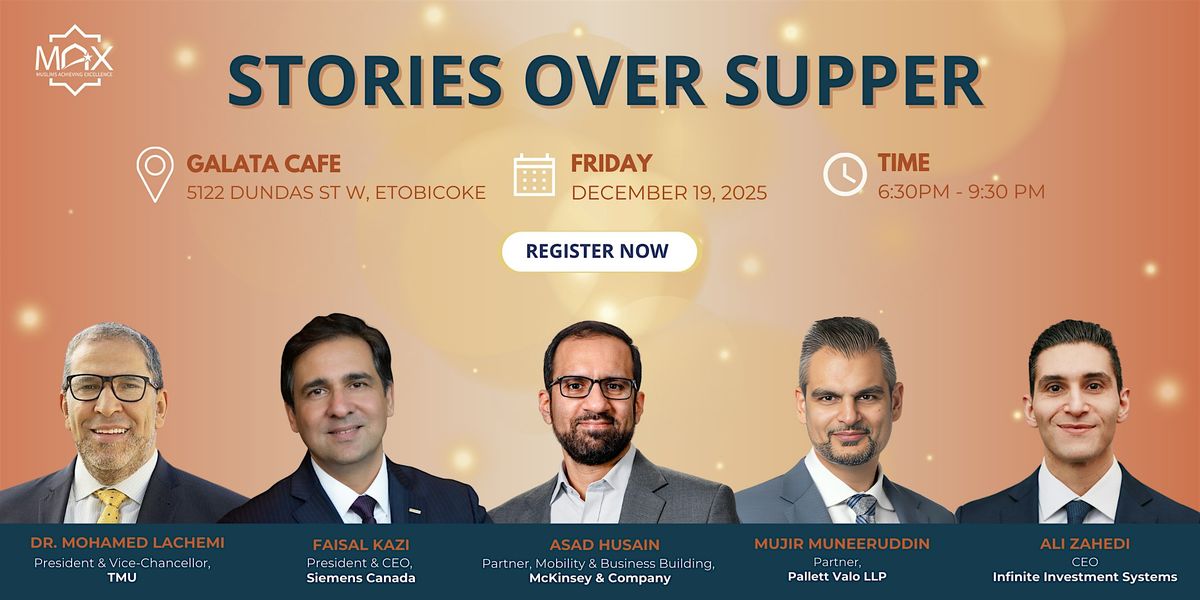 MAX Stories Over Supper (1/3), 19 December | Event in Toronto | AllEvents