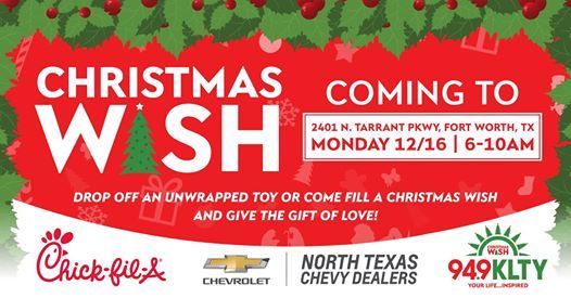 Christmas Wish At Chick Fil A Ft Worth Haltom City