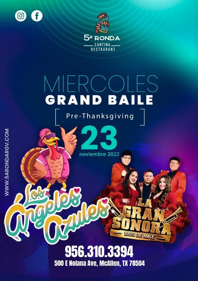 PreThanksgiving Grand Baile, 5a Ronda Cantina Restaurant, Mcallen