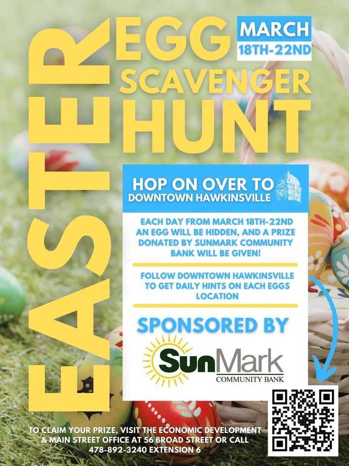 Downtown Easter Egg Scavenger Hunt, 56 Broad Street, Hawkinsville, GA