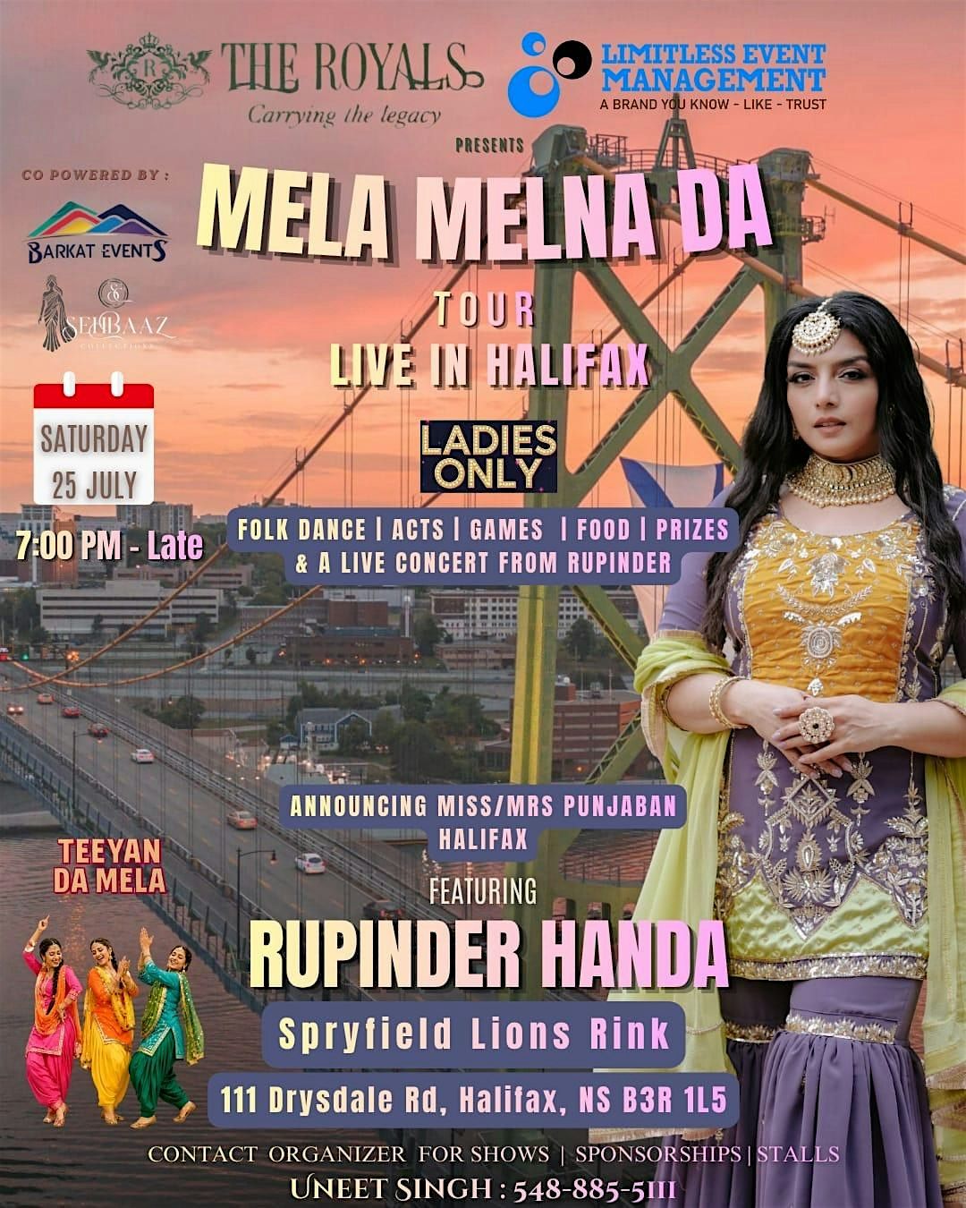 RUPINDER HANDA LIVE IN HALIFAX - MELNA DA