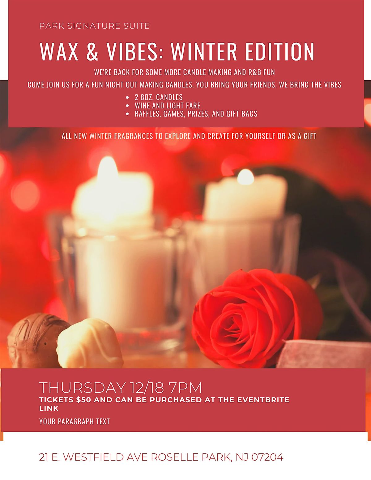 Wax & Vibes: Winter Edition, 18 December | Event in Roselle Park | AllEvents