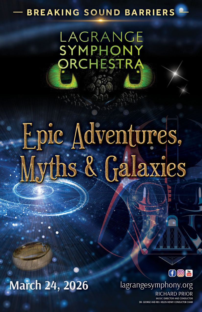 LaGrange Symphony Orchestra: Richard Prior - Epic Adventures  Myths & Galaxies, 23 March | Event in Lagrange