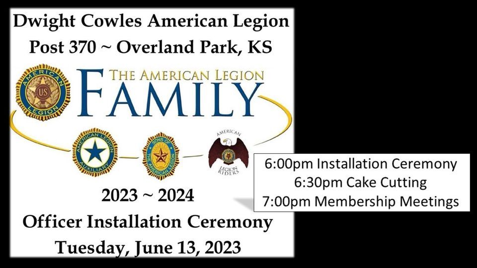 20232024 Post 370 Family Officer Installation Ceremony, American