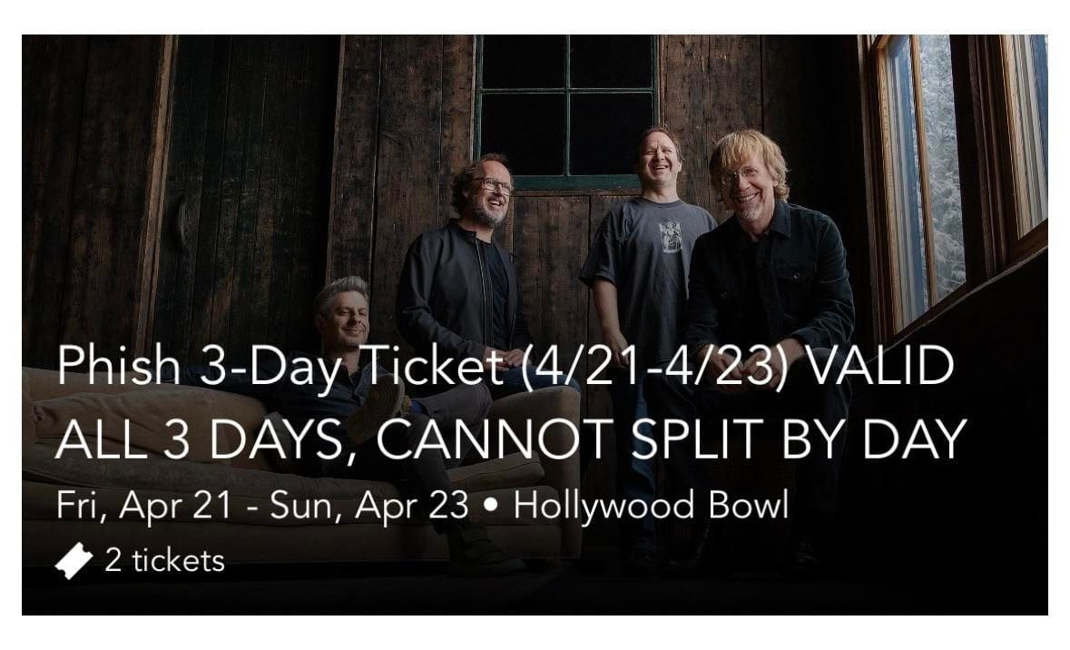 Phish - 2 Day Pass at Coca-Cola Amphitheater, 13 September | Event in Birmingham | AllEvents