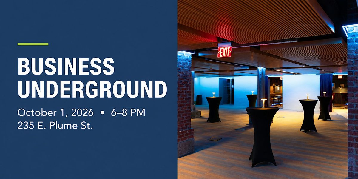 Business Underground, The Slover, Norfolk, 1 October 2026 | AllEvents