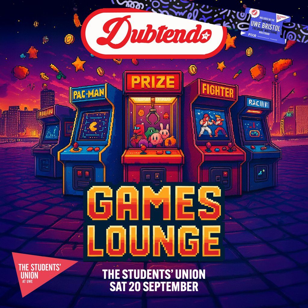 UWE Bristol Official Freshers | Dubtendo Games Lounge, 20 September | Event in Bristol | AllEvents
