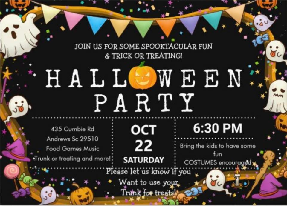 Kbabies first annual Trunk or treat party, Warsaw, South Carolina