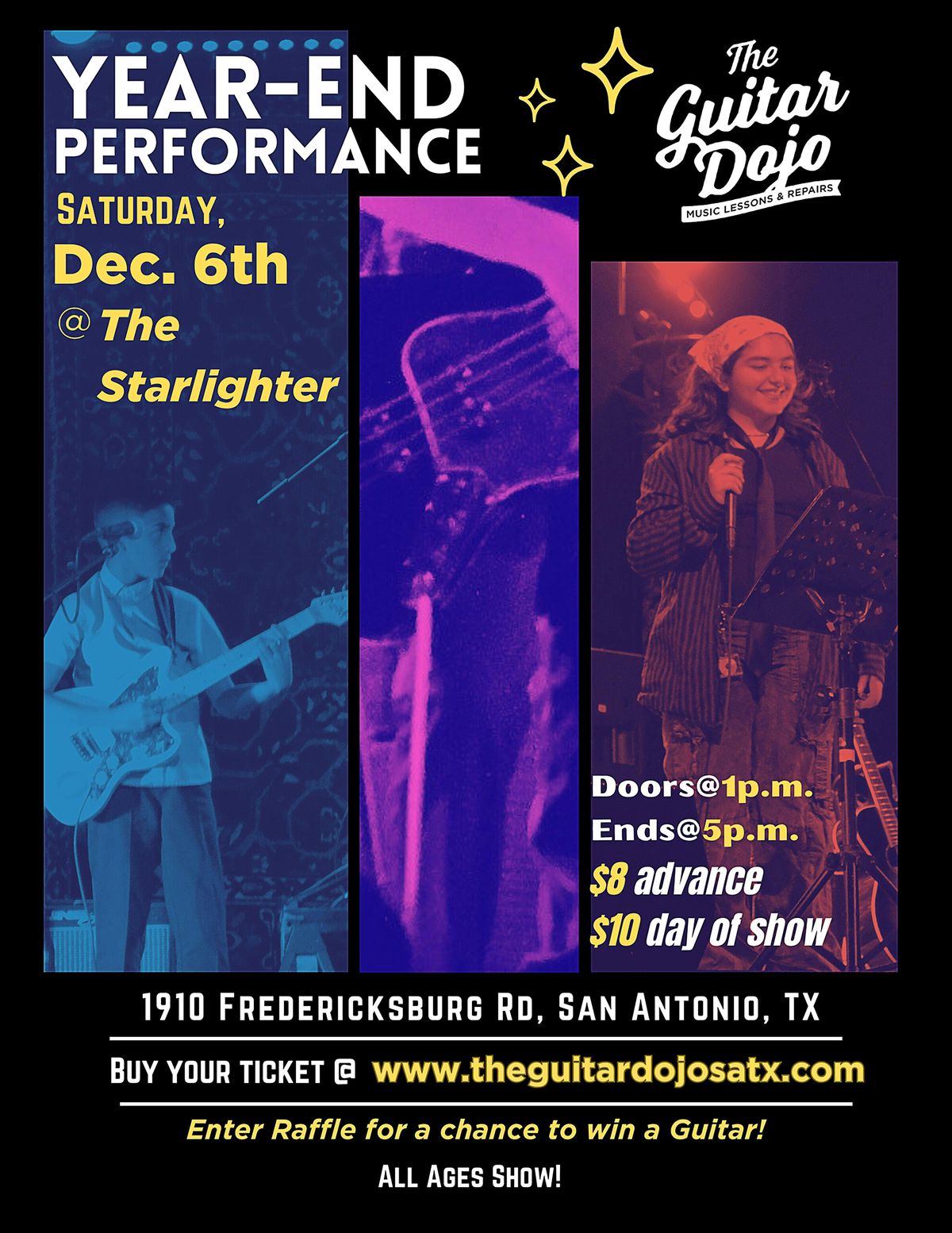 The Guitar Dojo - Year End Performance, 6 December | Event in San Antonio | AllEvents