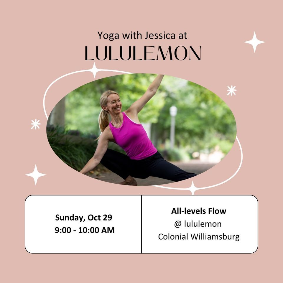 Yoga with Jessica at lululemon Colonial Williamsburg, lululemon (345