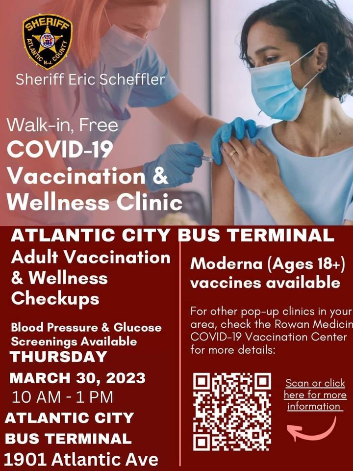 Vaccination, Atlantic City Bus Terminal, Atlantic City Bus Terminal