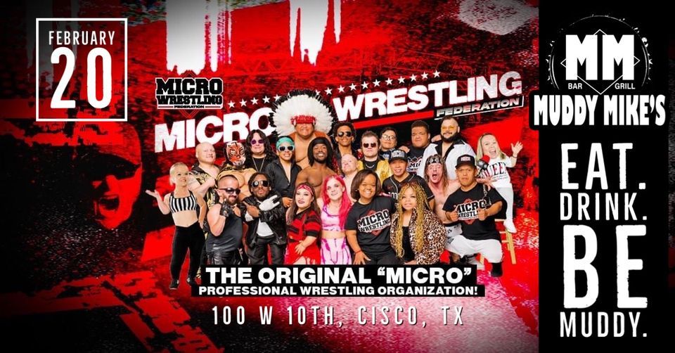 Micro Wrestling Federation Returns to Muddy Mikes Bar and Grill in