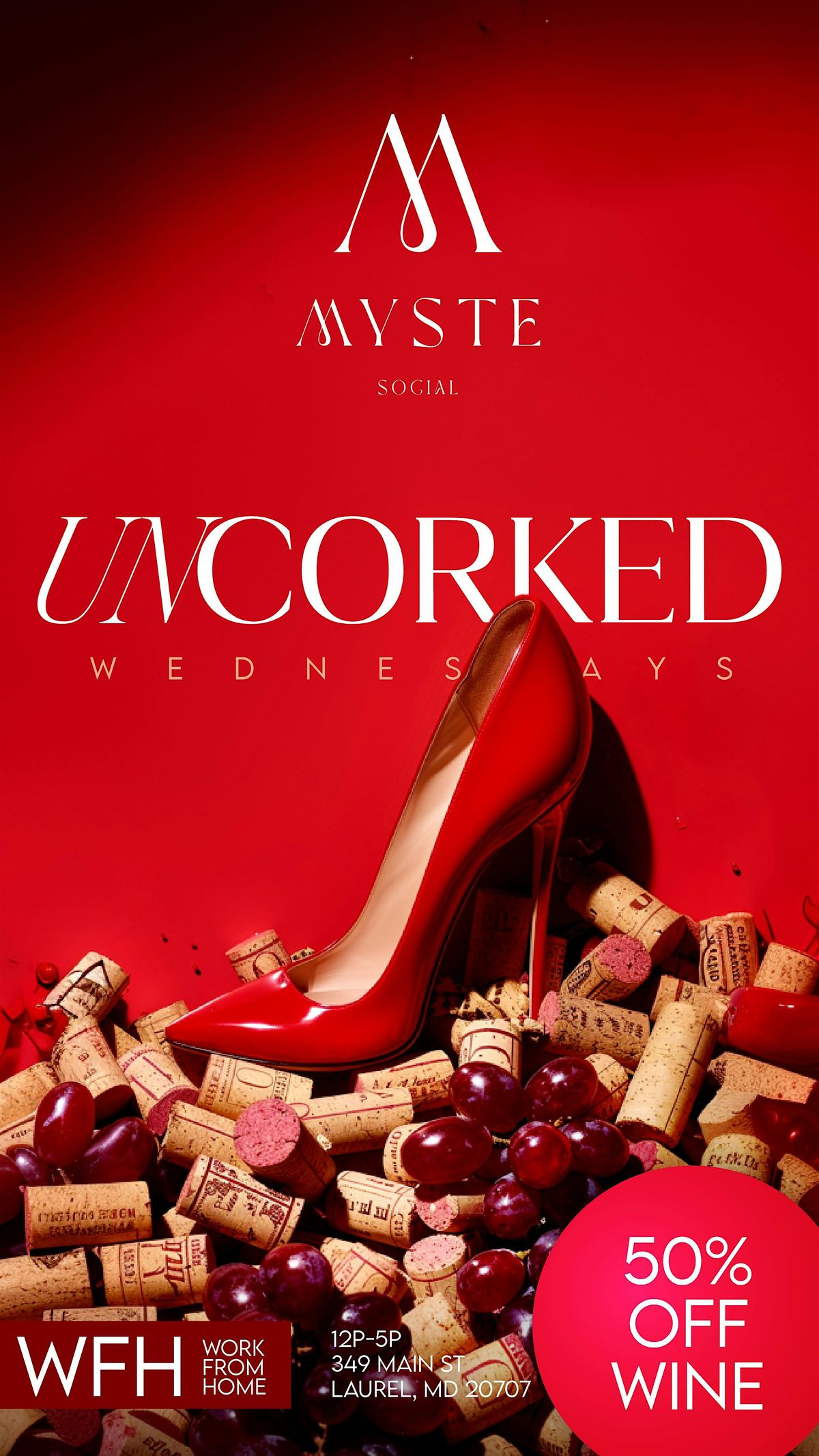 UNCORKED - 50% OFF WINE [EVERY WEDNESDAY] | Event in Laurel | AllEvents