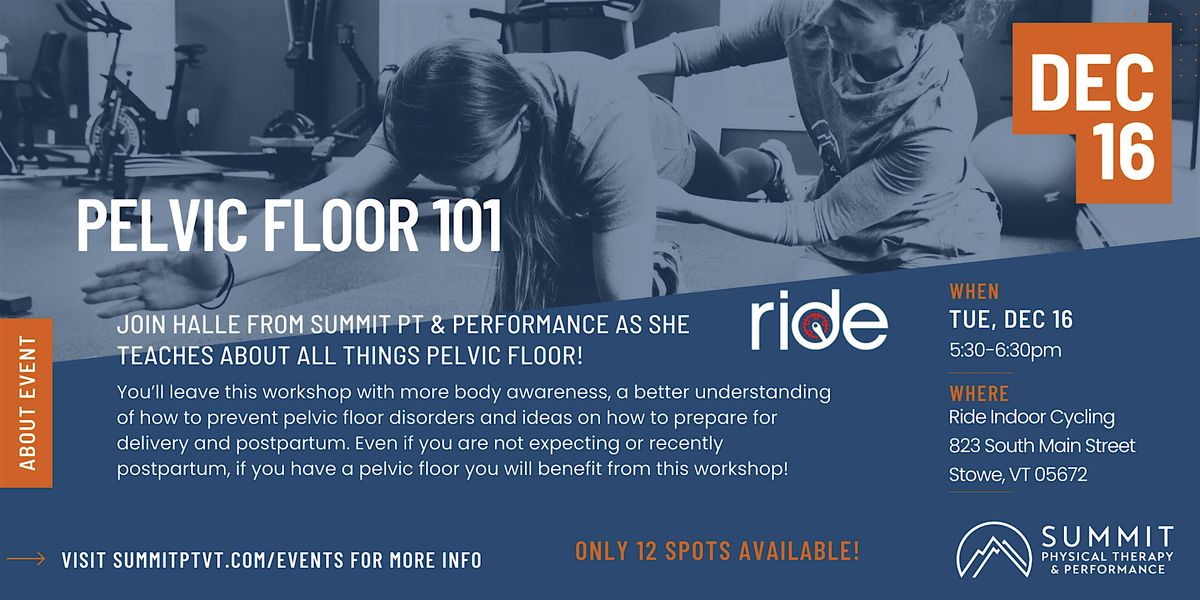 Pelvic Floor 101, 16 December | Event in Stowe | AllEvents