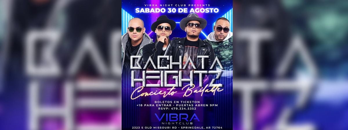 BACHATA HEIGHTZ, 30 August | Event in Springdale | AllEvents