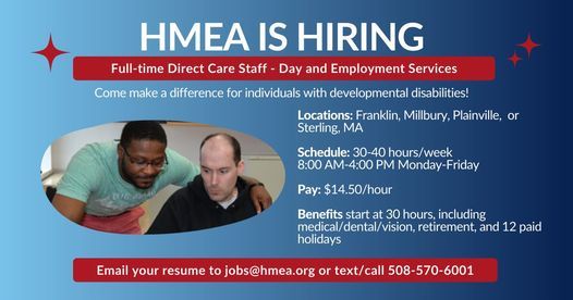 Hmea Career Fair Interview In Person Millbury Ma 6 Latti Farm Rd Millbury Ma 01527 2131 United States August 17 2021 Allevents In H.M.E.A. Millbury Holiday Schedule 2022