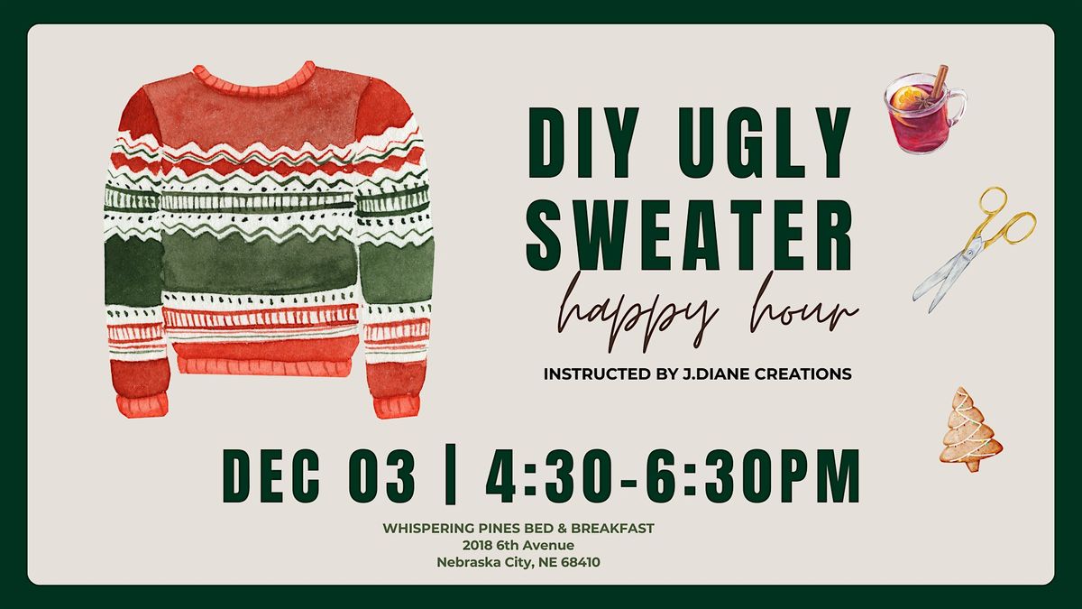 DIY Ugly Sweater Happy Hour, 2 December | Event in Nebraska City | AllEvents