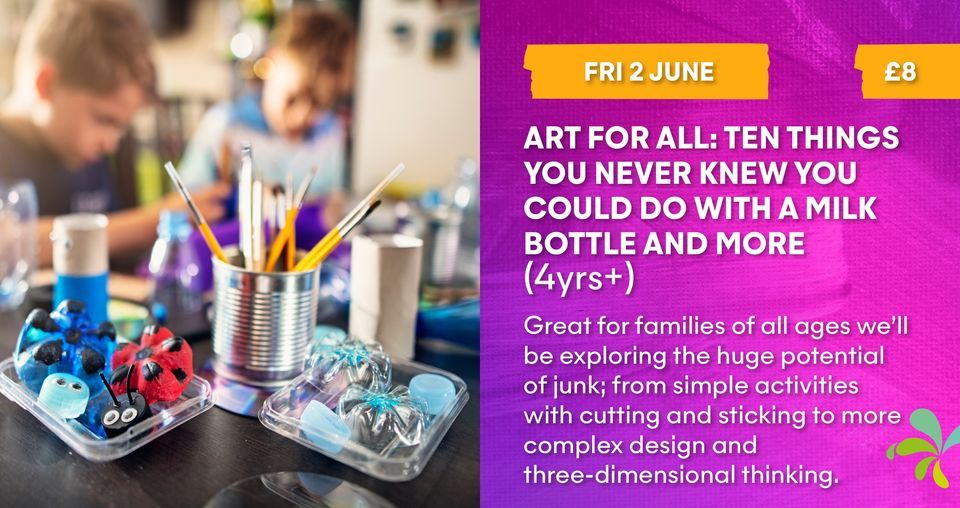 Art for All Ten things you never knew you could do with a milk bottle
