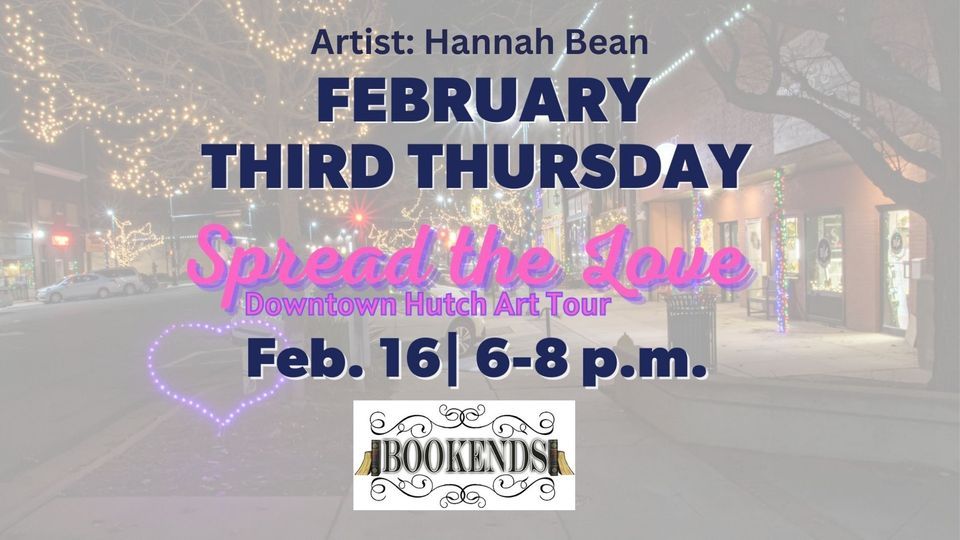 Third Thursday LIVE art with artist Hannah Bean at Bookends!, Bookends