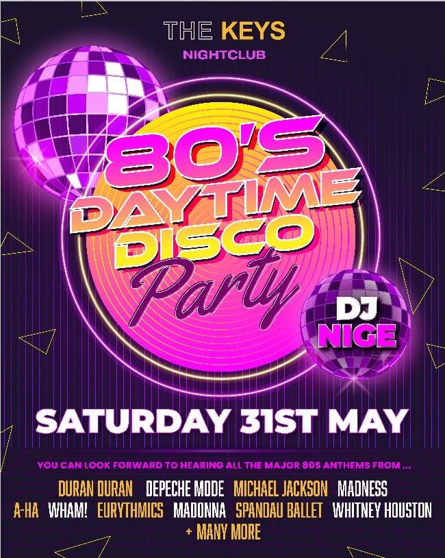80's Day Disco, 31 May | Event in Yarm | AllEvents