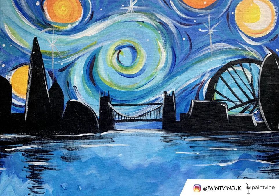 Paint and Sip Starry Night Over London, The Sutton Arms, EC1