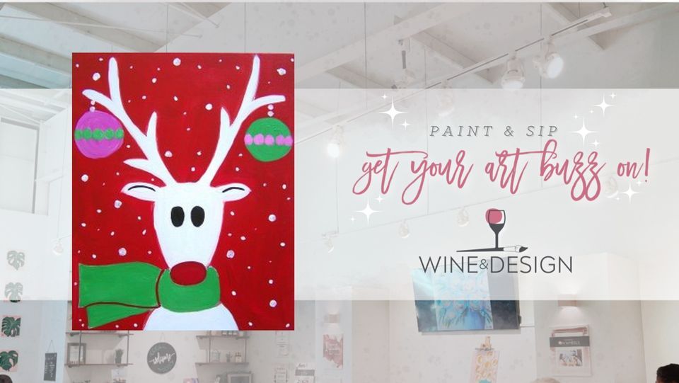 Paint & Sip Holiday Family Fun Class, Wine & Design (Montgomery, AL