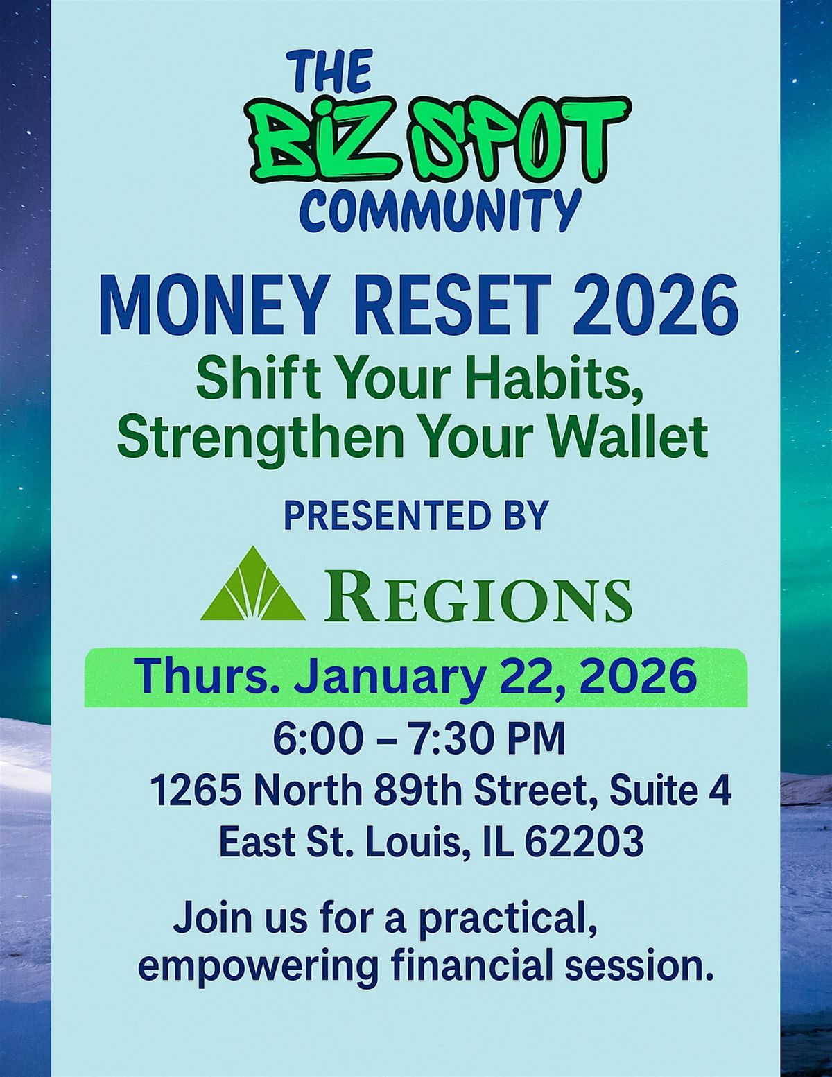 The Biz Spot Hosts the Money Reset 2026
