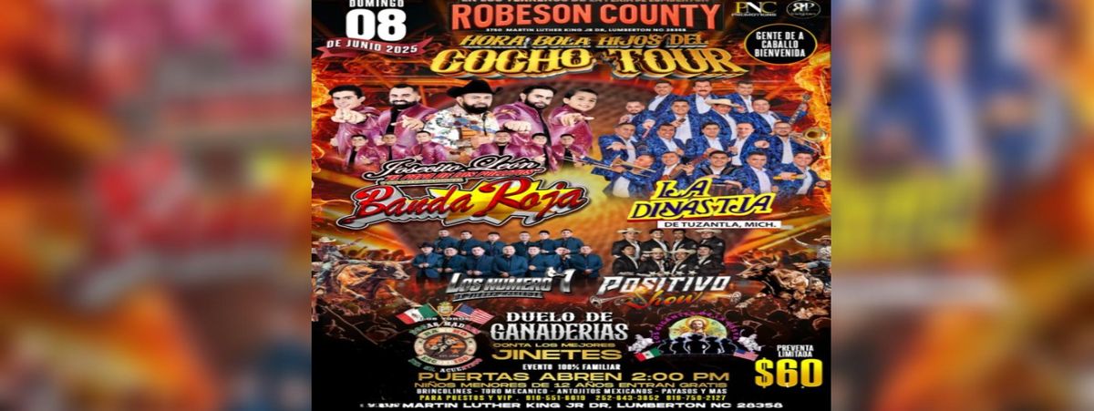 LA DINASTIA DE TUZATLAN, BANDA ROJA & MAS, 8 June | Event in Lumberton | AllEvents
