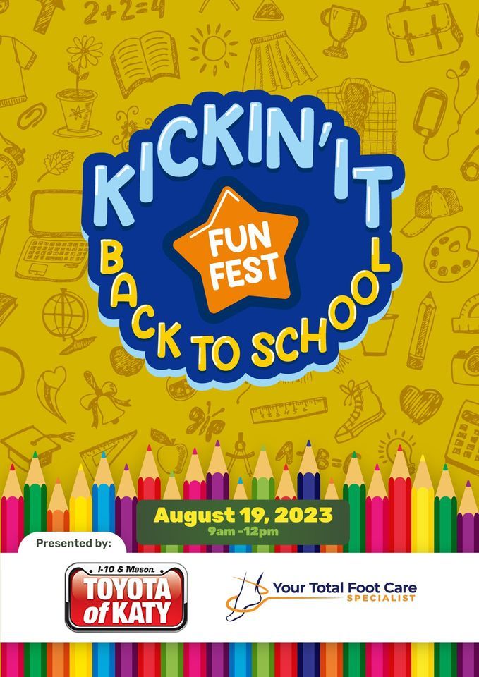 Kickin It Back to School Fun FestShoe & Backpack Drive, Toyota of Katy