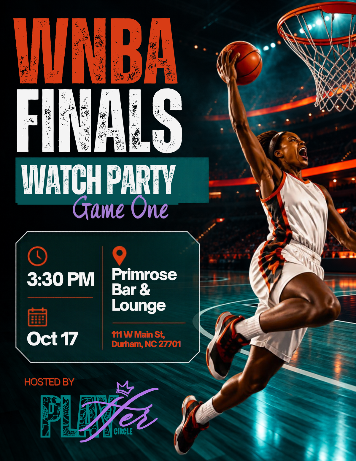 PlayHER Circle presents: WNBA Finals Watch Party Game One, Primrose Bar ...