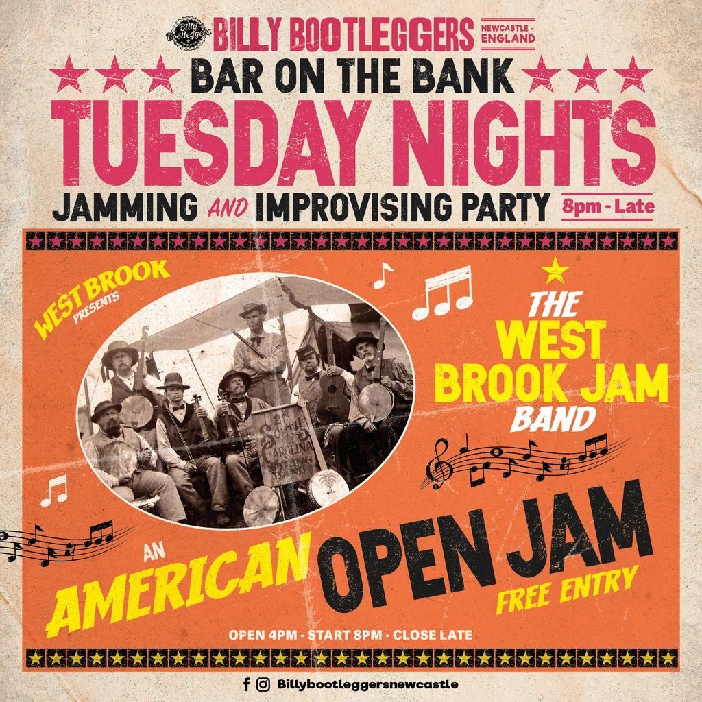 An American Open Jam - EVERY TUESDAY @ BILLY'S, 5 August | Event in Newcastle Upon Tyne | AllEvents