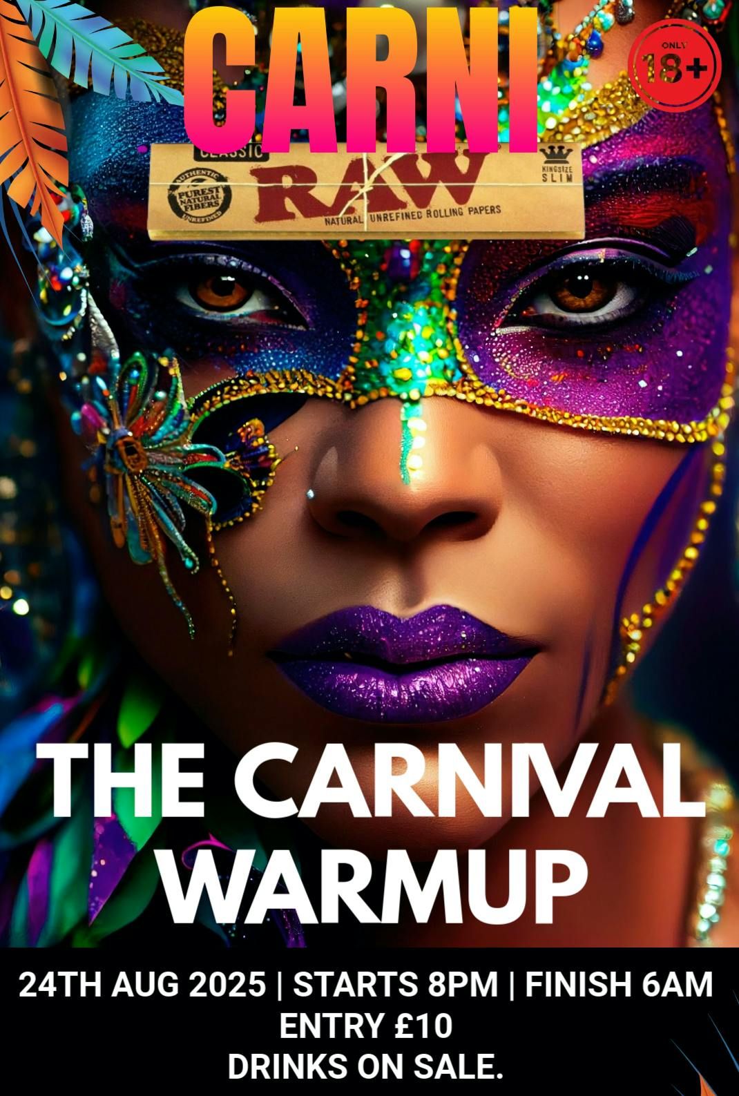 CARNI RAW - THE CARNIVAL WARMUP PARTY, 24 August | Event in Barking | AllEvents