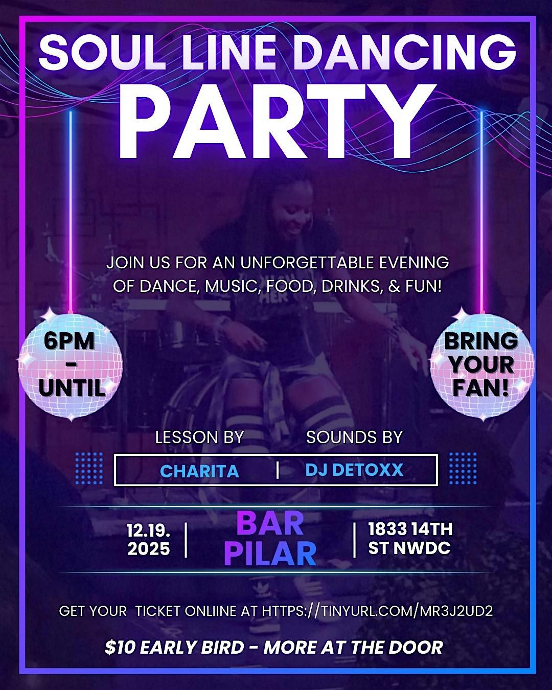 Learn Line Dances @ BAR PILAR - Soul Line Dancing Party!, 19 December | Event in Washington | AllEvents